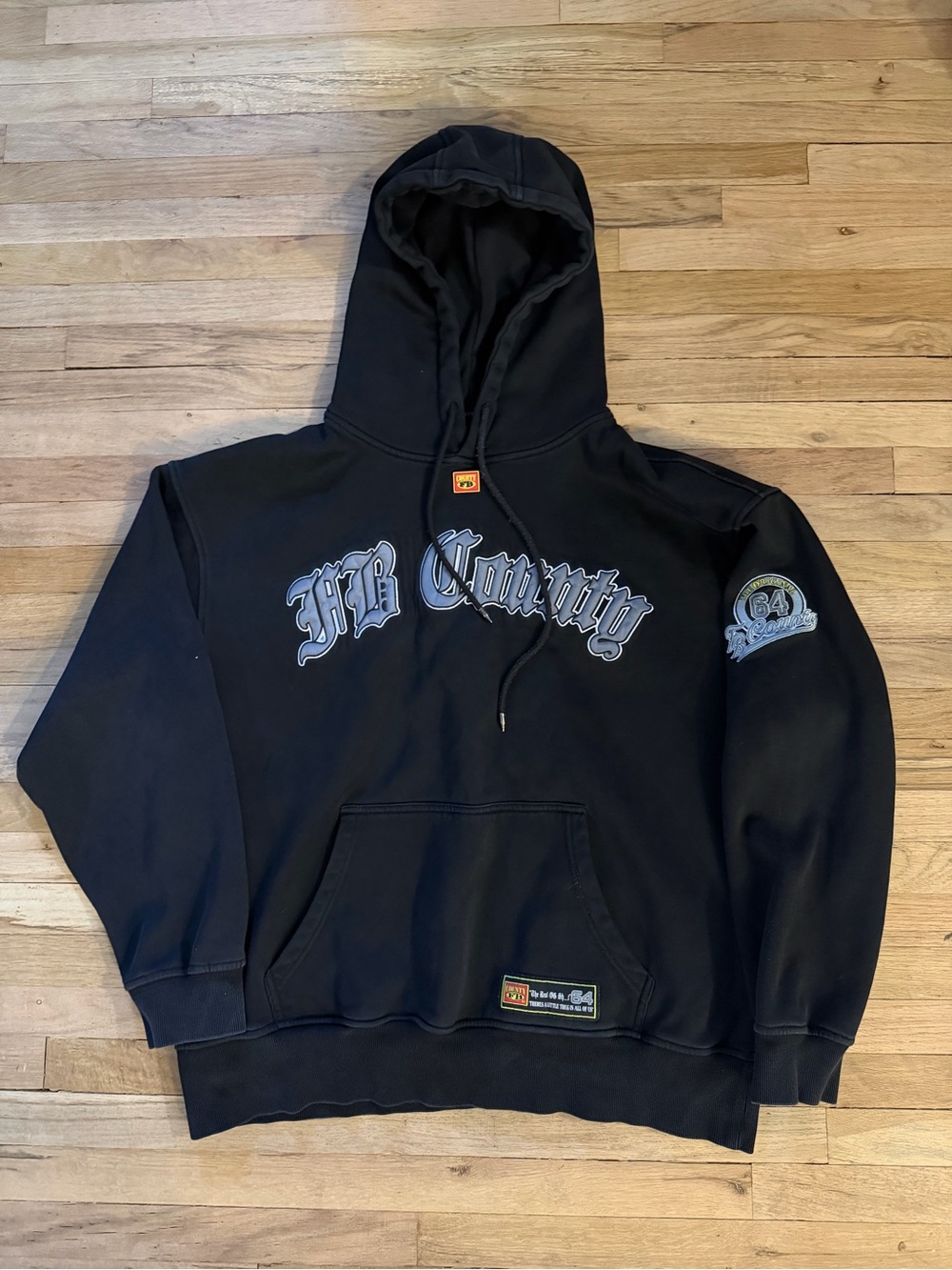 FB County Black Graphic Hoodie
